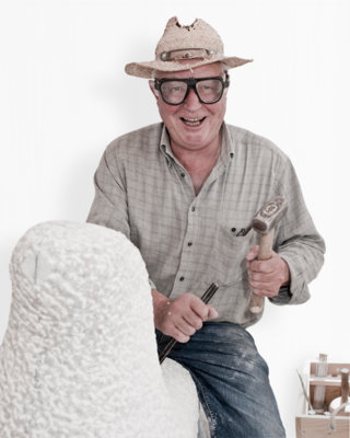 Ernst Kull - ein Seehund entsteht. Foto: Stephan Rossi, Baden